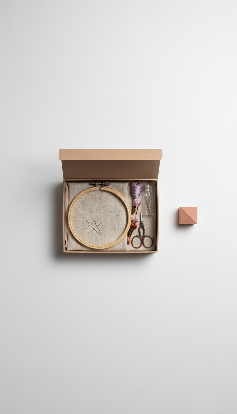 Embroidery Starter Kit with Soft Cotton